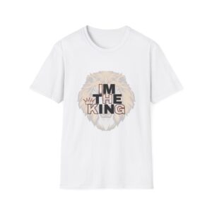 Royal Lion Unisex T-Shirt | I'm The King Design, Motivational Tee, Gift for Him/Her, Casual Wear, Birthday Present